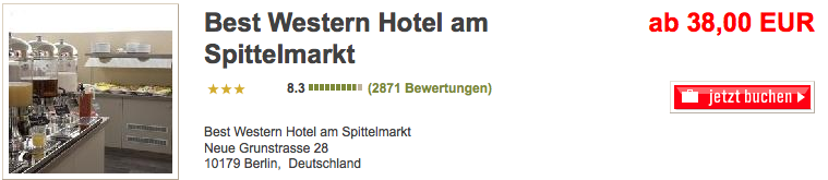Best Western Hotel am Spittelmarkt