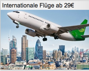 Internationale Flüge ab 29€