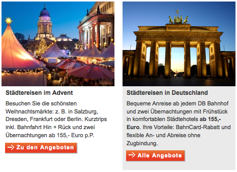 Städtereisen Deutschland & Europa